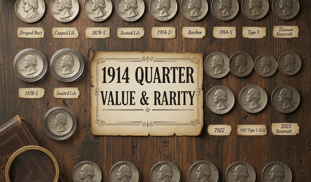 1914 Quarter Value and Rarity