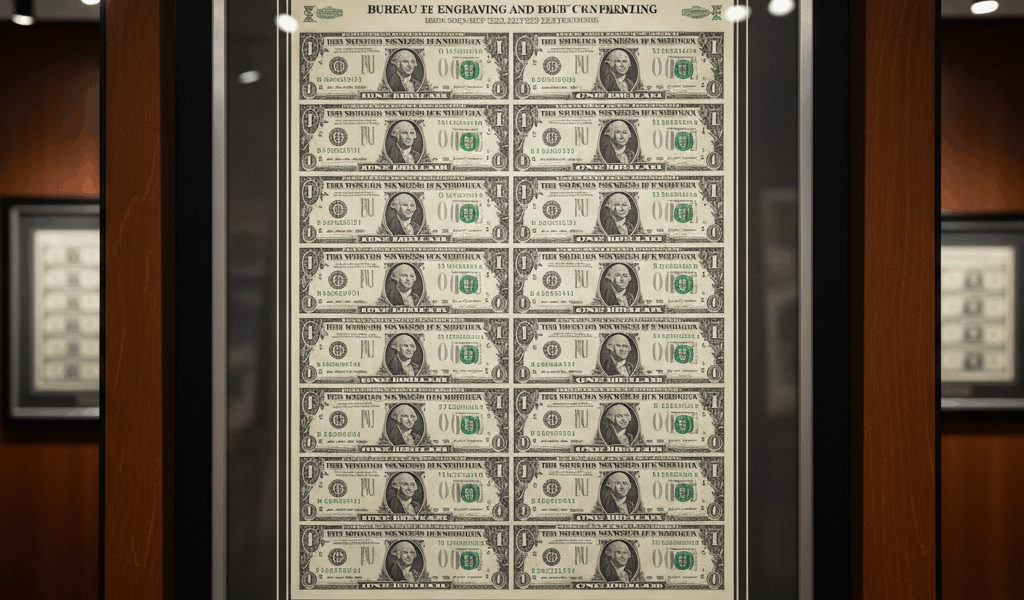 The Sheets Direct from the BEP for 32 Uncut Dollars on Yo…