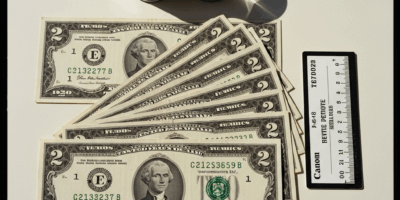 1928 Red Seal Two Dollar Bill Value by Series