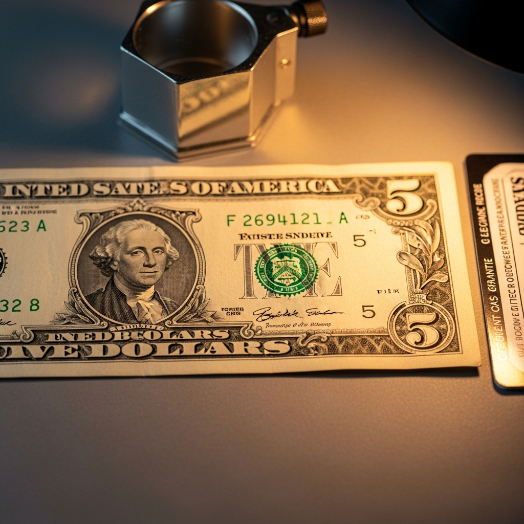 1928 Red Seal Five Dollar Bill — Value Guide by Series